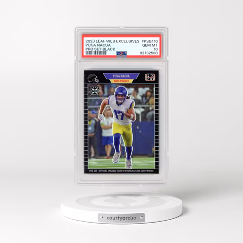2023 Leaf Web Exclusives #PSG110 Puka Nacua - Pro Set Black (PSA 10 GEM MINT)