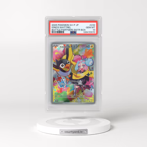 2025 Pokémon SV-P Promo #232 Iono's Wattrel - Battle Partners Booster Box (PSA 10 GEM MINT)