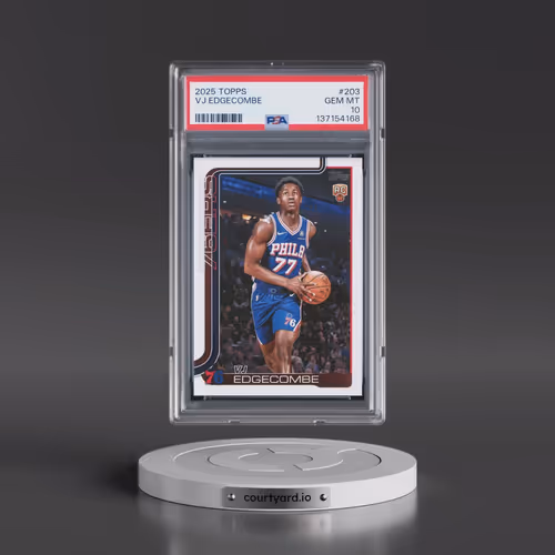 2025 Topps #203 VJ Edgecombe (PSA 10 GEM MINT)