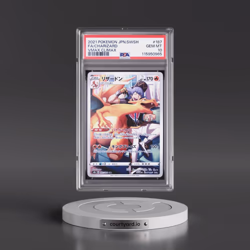 2021 Pokémon Sword & Shield Vmax Climax #187 Charizard - Full Art (PSA 10 GEM MINT)