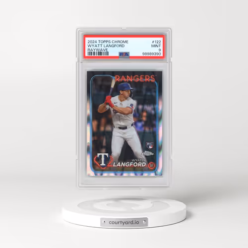 2024 Topps Chrome #122 Wyatt Langford - Raywave (PSA 9 MINT)