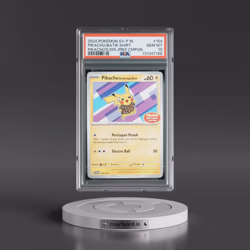 2024 Pokémon SV-P Promo #154 Pikachu in Batik Shirt - Pikachu's Indonesia Journey Campaign (PSA 10 G