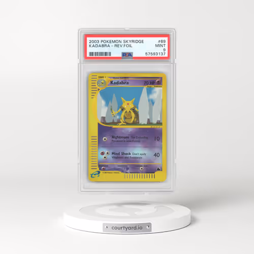 2003 Pokémon Skyridge #69 Kadabra - Reverse Foil (PSA 9 MINT)
