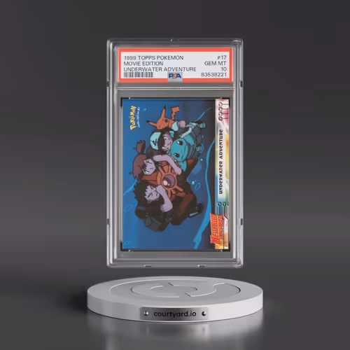 1999 Topps Pokémon the Movie Edt #17 Movie Edition - Underwater Adventure (PSA 10 GEM MINT)