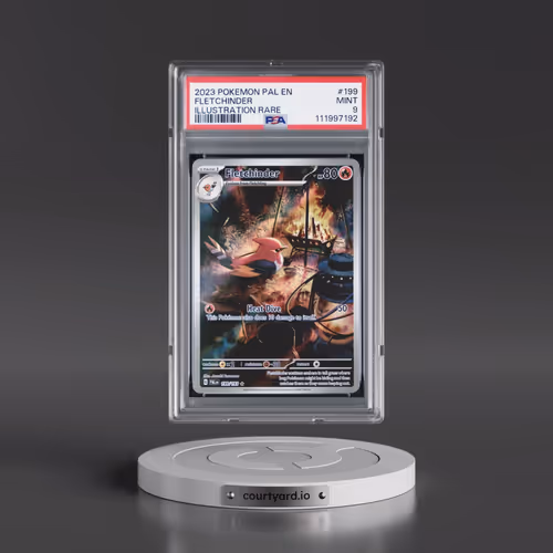 2023 Pokémon Pal EN-Paldea Evolved #199 Fletchinder - Illustration Rare (PSA 9 MINT)