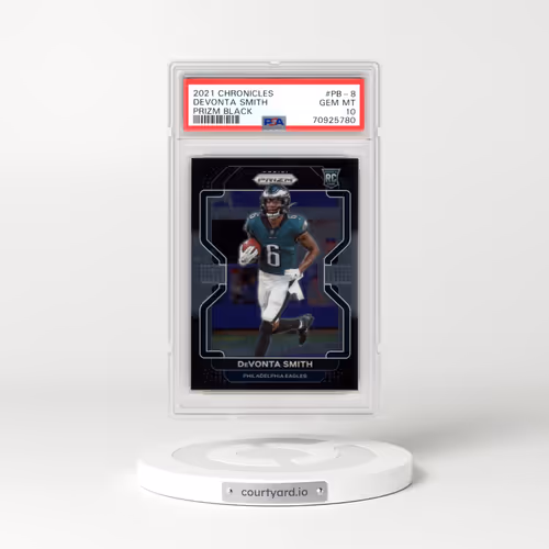 2021 Panini Chronicles Prizm Black #PB-8 DeVonta Smith (PSA 10 GEM MINT)