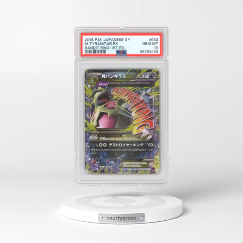 2015 Pokémon XY Bandit Ring #043 M Tyranitar EX - 1st Edition Holo (PSA 10 GEM MINT)