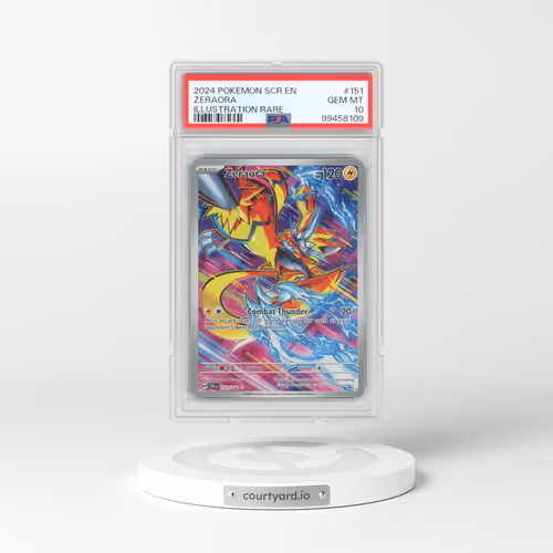 2024 Pokémon Scr EN-Stellar Crown #151 Zeraora - Illustration Rare (PSA 10 GEM MINT)