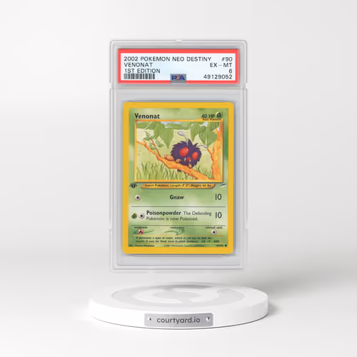 2002 Neo Destiny #90 Venonat - 1st Edition (PSA 6 EX-MT)