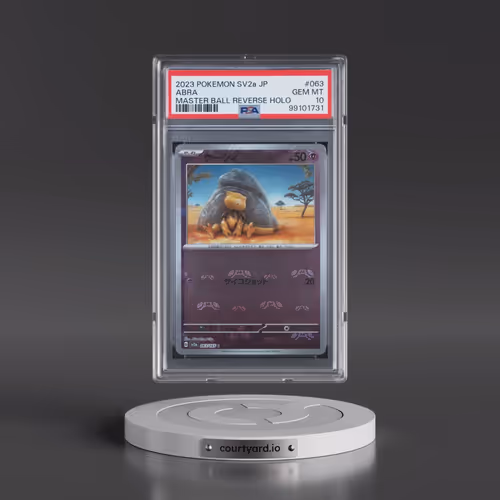 2023 Pokémon Sv2a-Pokemon 151 #063 Abra - Reverse Holo Master Ball (PSA 10 GEM MINT)