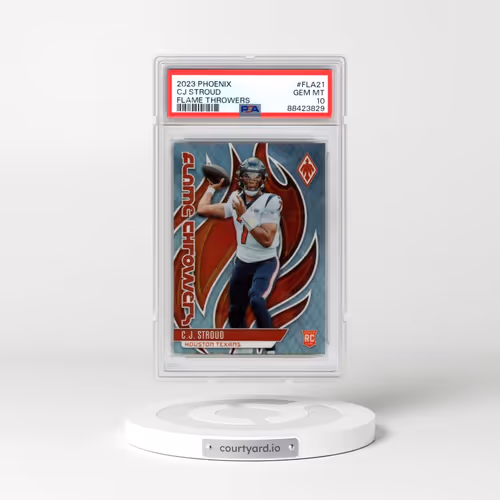 2023 Panini Phoenix Flame Throwers #FLA21 CJ Stroud (PSA 10 GEM MINT)