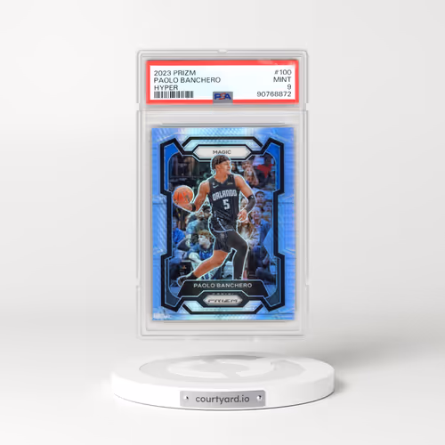 2023 Panini Prizm #100 Paolo Banchero - Hyper Prizm (PSA 9 MINT)