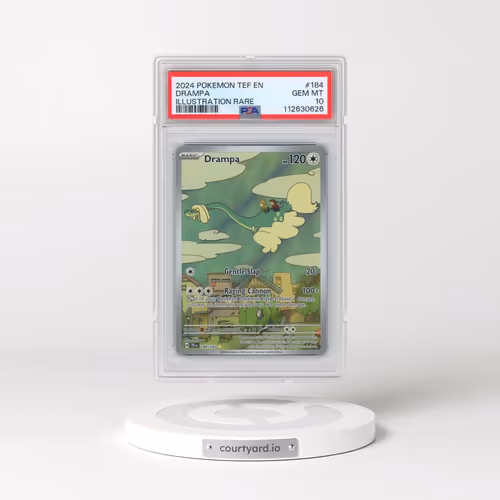 2024 Pokémon Tef EN-Temporal Forces #184 Drampa - Illustration Rare (PSA 10 GEM MINT)
