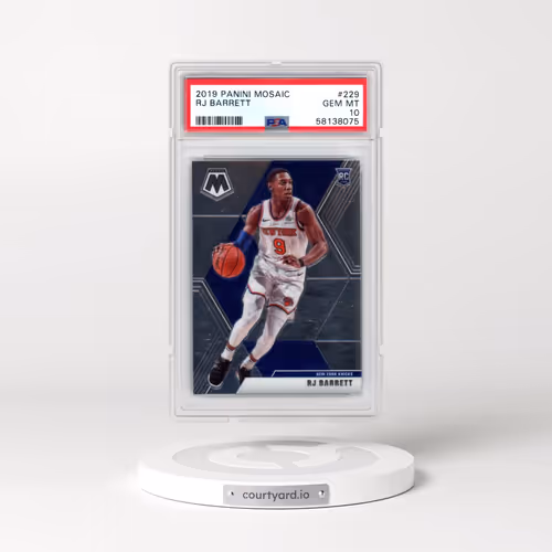2019 Panini Mosaic #229 RJ Barrett (PSA 10 GEM MINT)