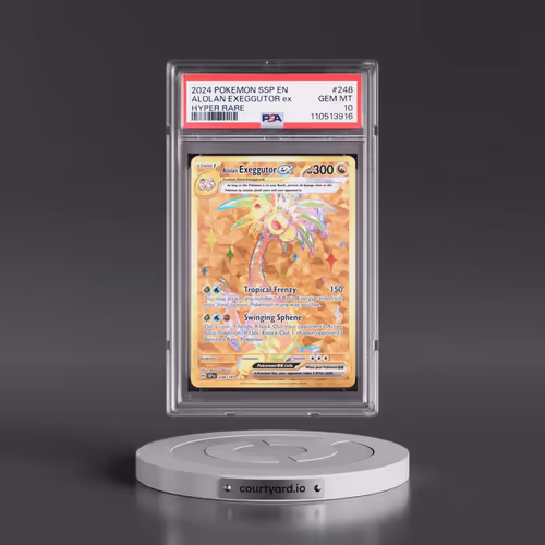 2024 Pokémon Ssp EN-Surging Sparks #248 Alolan Exeggutor EX - Holo Hyper Rare (PSA 10 GEM MINT)
