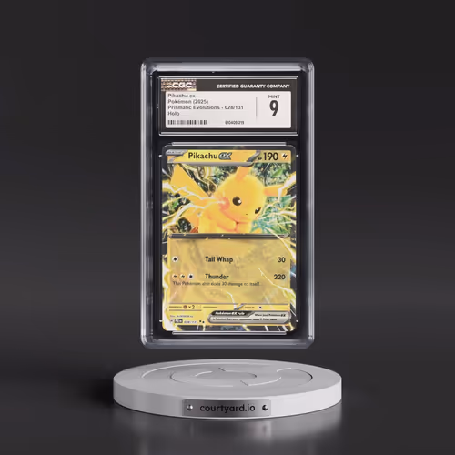 2025 Pokémon Pre EN-Prismatic Evolutions #028 Pikachu EX - Holo (CGC 9 MINT)