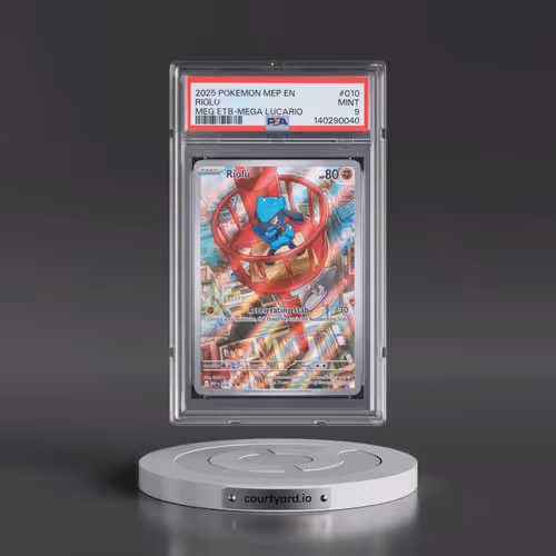 2025 Pokémon Mep EN-Me Black Star Promo #010 Riolu - Mega Evolution Elite Trainer Box-Mega Lucario (