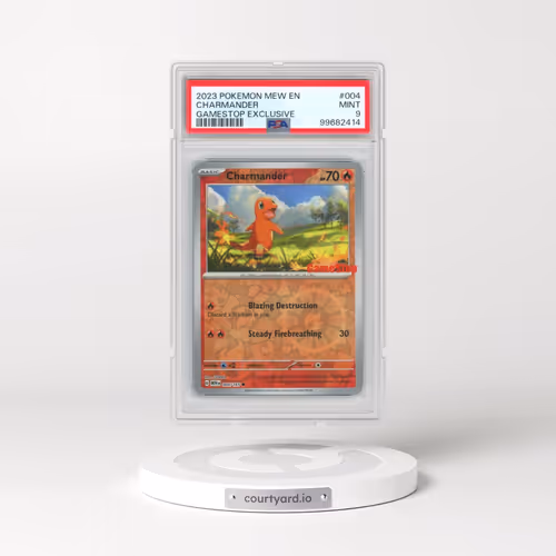 2023 Pokémon Mew EN-151 #004 Charmander - Gamestop Exclusive (PSA 9 MINT)