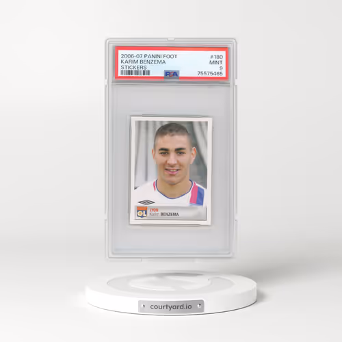 2006 Panini Foot Stickers #180 Karim Benzema (PSA 9 MINT)