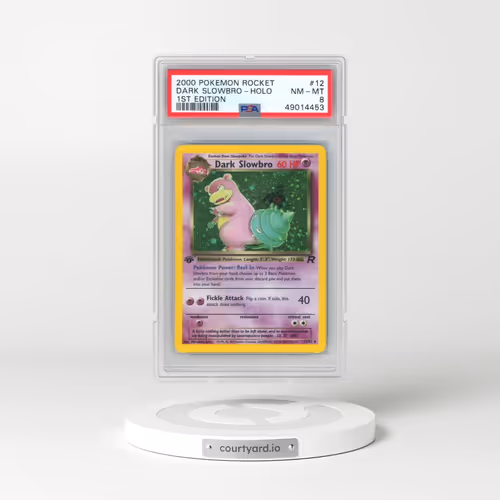 2000 Pokémon Rocket #12 Dark Slowbro - 1st Edition Holo (PSA 8 NM-MT)