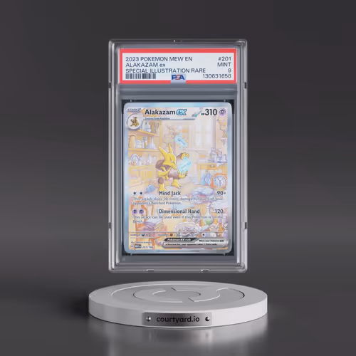 2023 Pokémon Mew EN-151 #201 Alakazam EX - Holo Special Illustration Rare (PSA 9 MINT)
