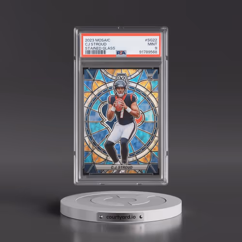 2023 Panini Mosaic Stained Glass #SG22 CJ Stroud (PSA 9 MINT)