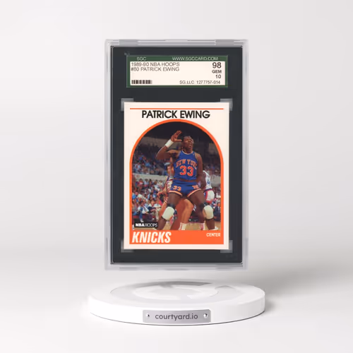 1989 Nba Hoops #80 Patrick Ewing (SGC 10 GEM MINT)
