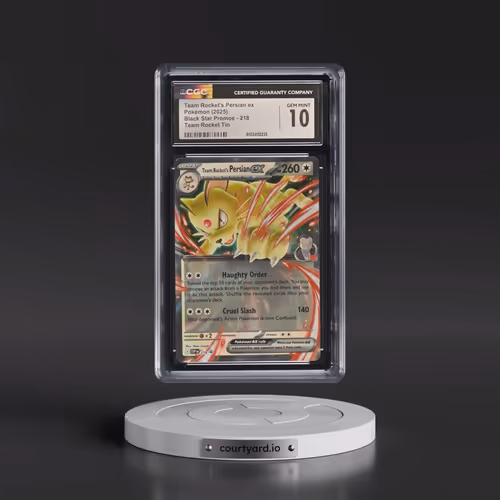 2023 Black Star Promos - Scarlet & Violet SVP EN #218 Team Rocket's Persian ex - Team Rocket Tin (Ho