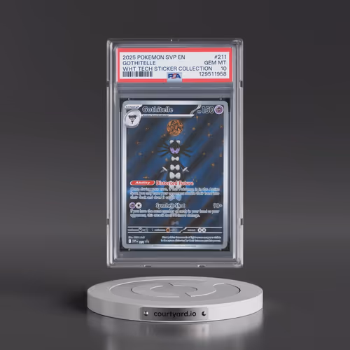 2025 Pokémon Svp EN-SV Black Star Promo #211 Gothitelle - White Flare Tech Sticker Collection (PSA 1