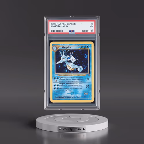2000 Pokémon Neo Genesis #8 Kingdra - Holo (PSA 7 NM)