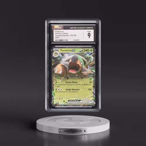 2024 Pokémon Tef EN-Temporal Forces #012 Torterra EX - Holo (CGC 9 MINT)