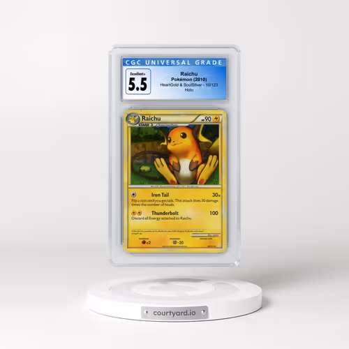 2010 HeartGold & SoulSilver #10/123 Raichu - Holo (CGC 5.5 EX+)