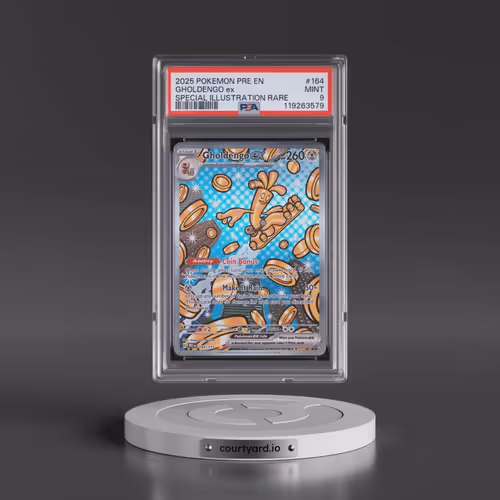 2025 Pokémon Pre EN-Prismatic Evolutions #164 Gholdengo EX - Holo Special Illustration Rare (PSA 9 M