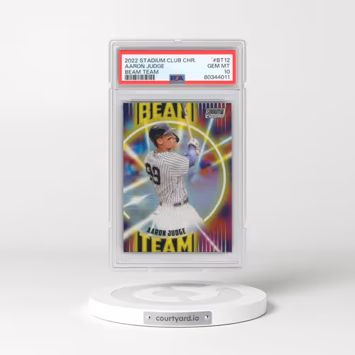 2022 Topps Stadium Club Chrome Beam Team #BT12 Aaron Judge (PSA 10 GEM MINT)