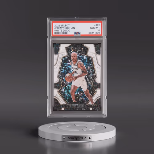 2022 Panini Select #192 Jeremy Sochan - White Disco (PSA 10 GEM MINT)
