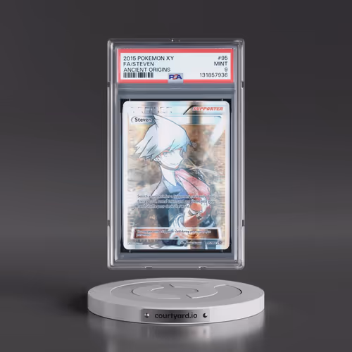 2015 Pokémon XY Ancient Origins #95 Steven - Full Art (PSA 9 MINT)
