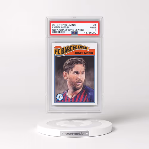 2019 Topps Living UEFA Champions League #1 Lionel Messi (PSA 9 MINT)