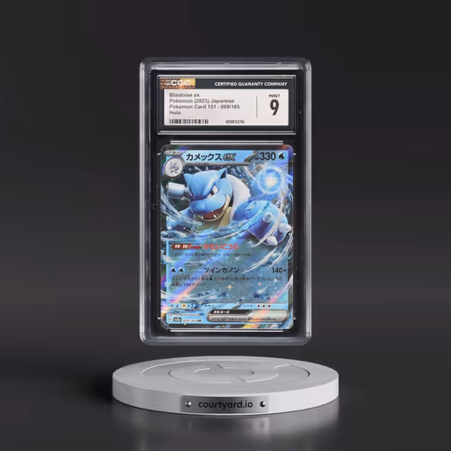 2023 Pokémon Card 151 #009/165 Blastoise ex - Holo (CGC 9 MINT)