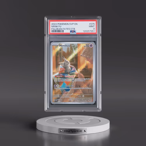 2024 Pokémon Svp EN-SV Black Star Promo #075 Mimikyu - Paldean Fates Elite Trainer Box (PSA 9 MINT)