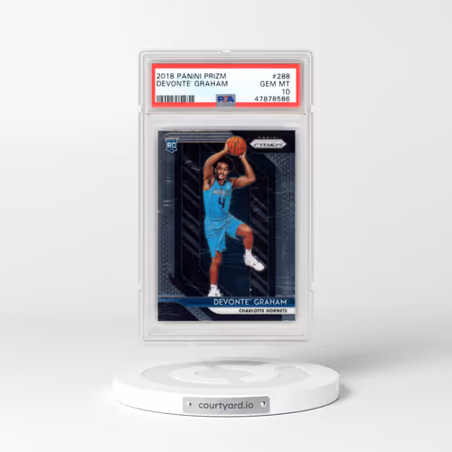 2018 Panini Prizm #288 Devonte' Graham (PSA 10 GEM MINT)