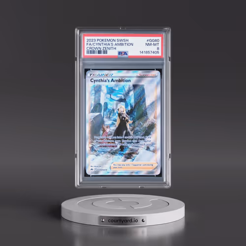 2023 Pokémon Sword and Shield Crown Zenith #GG60 Cynthia's Ambition - Full Art (PSA 8 NM-MT)