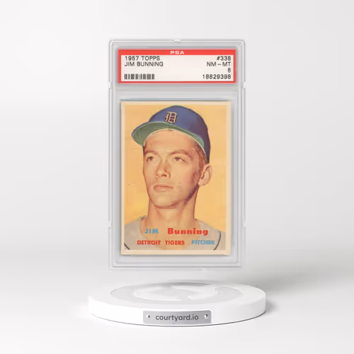 1957 Topps #338 Jim Bunning (PSA 8 NM-MT)