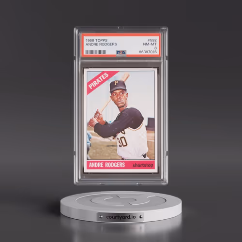 1966 Topps #592 Andre Rodgers (PSA 8 NM-MT)