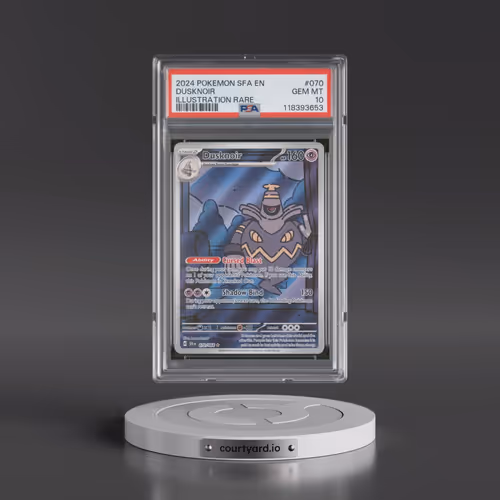 2024 Pokémon Sfa EN-Shrouded Fable #070 Dusknoir - Illustration Rare (PSA 10 GEM MINT)