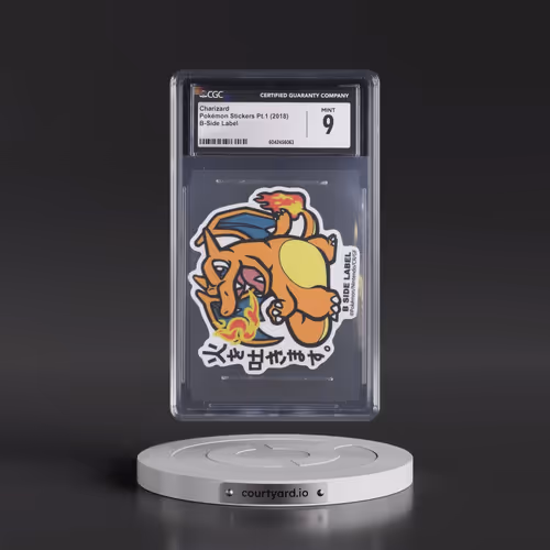 2018 Pokémon Stickers Pt.1 (2018 B-Side Label) - Japanese Charizard (CGC 9 MINT)