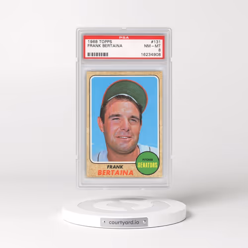 1968 Topps #131 Frank Bertaina (PSA 8 NM-MT)