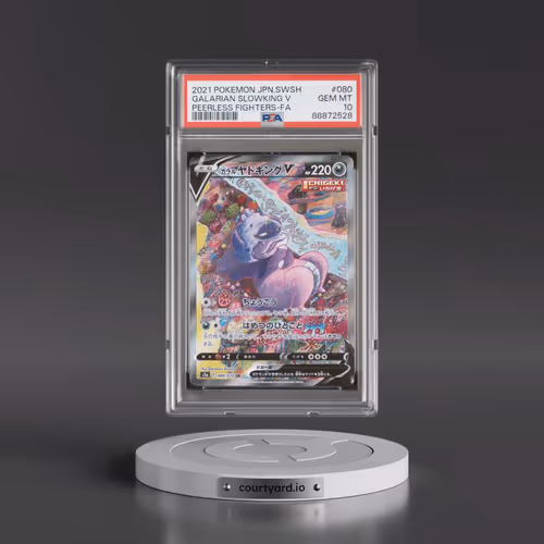 2021 Pokémon Sword & Shield Peerless Fighters #080 Galarian Slowking V - Holo Full Art (PSA 10 GEM M