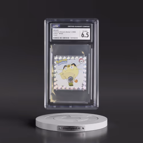 1999 Pokémon Stickers Series 1 (Artbox) - English #Pr05 Meowth - Prism (CGC 6.5 EX-NM+)