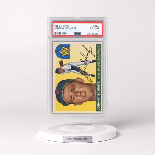 1955 Topps #159 Johnny Schmitz (PSA 6 EX-MT)