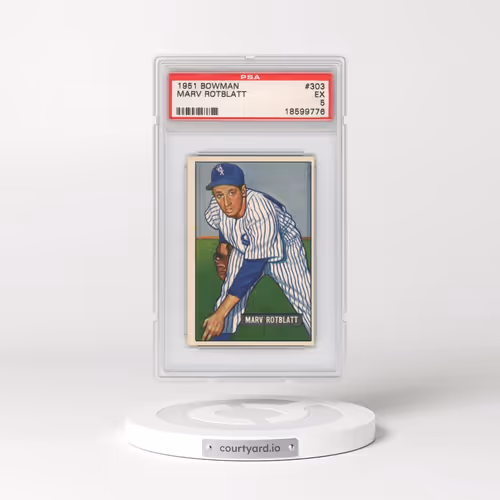 1951 Bowman #303 Marv Rotblatt (PSA 5 EX)